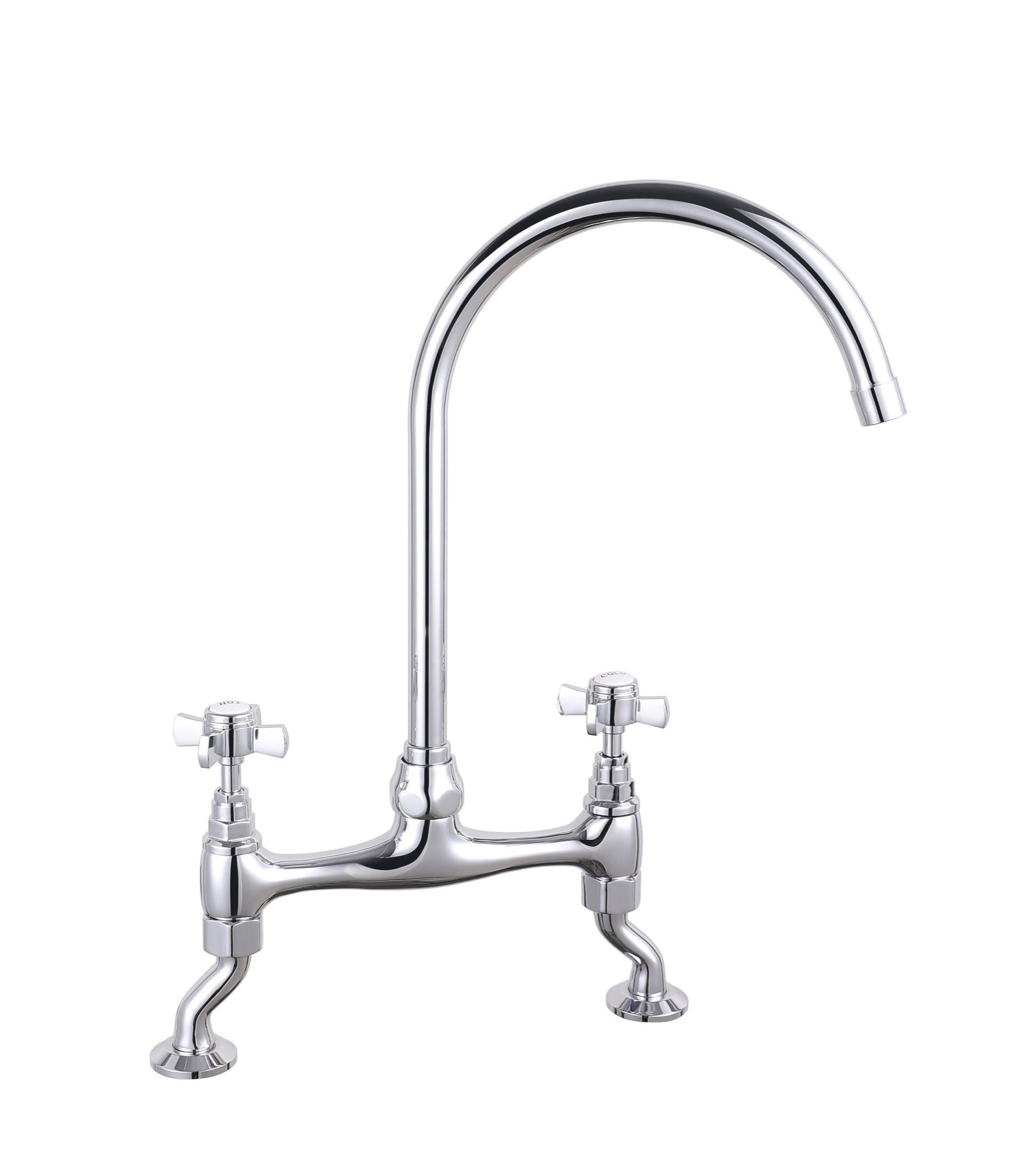Wenlock traditional kitchen sink mixer - chrome