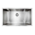 Bali Brushed Stainless Steel Kitchen Sink Undermount Or Topmount With Overflow (760mm X 455mm, 1.0 Bowl)